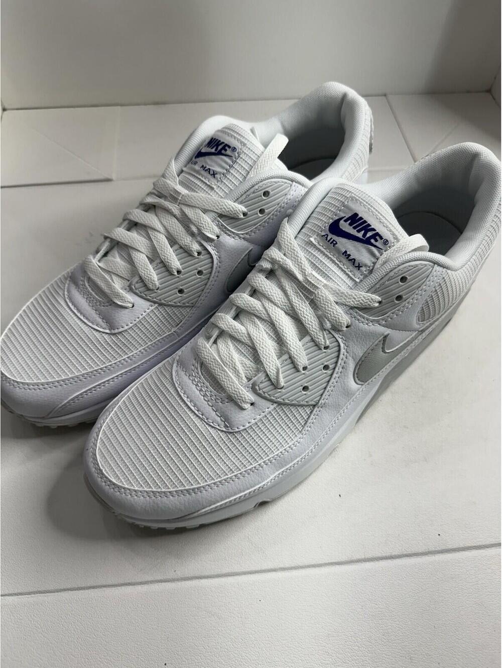 Nike Air Max 90 ‘Team White Royal’ Men’s Size 13 White/ Photon Dust